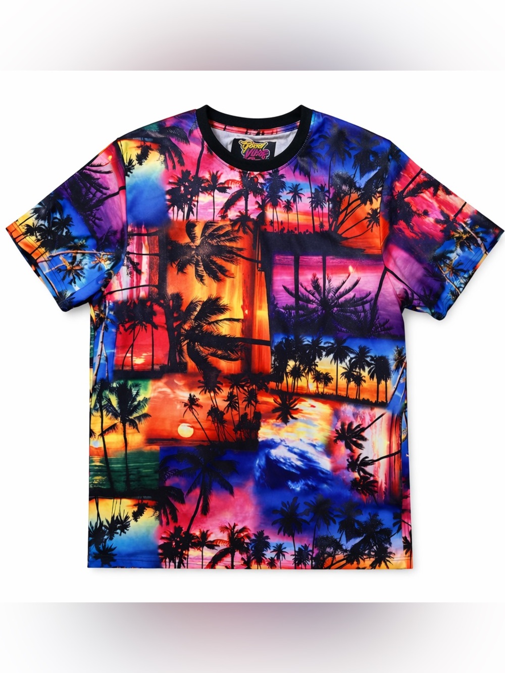 Men’s Hawaiian Tropical Palm Print Shirt XL | Vacation Resort Beach Shirt |